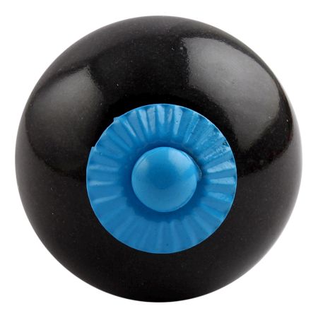 Black Round Turquoise Fitting Ceramic Knob